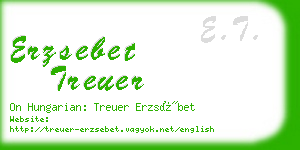 erzsebet treuer business card